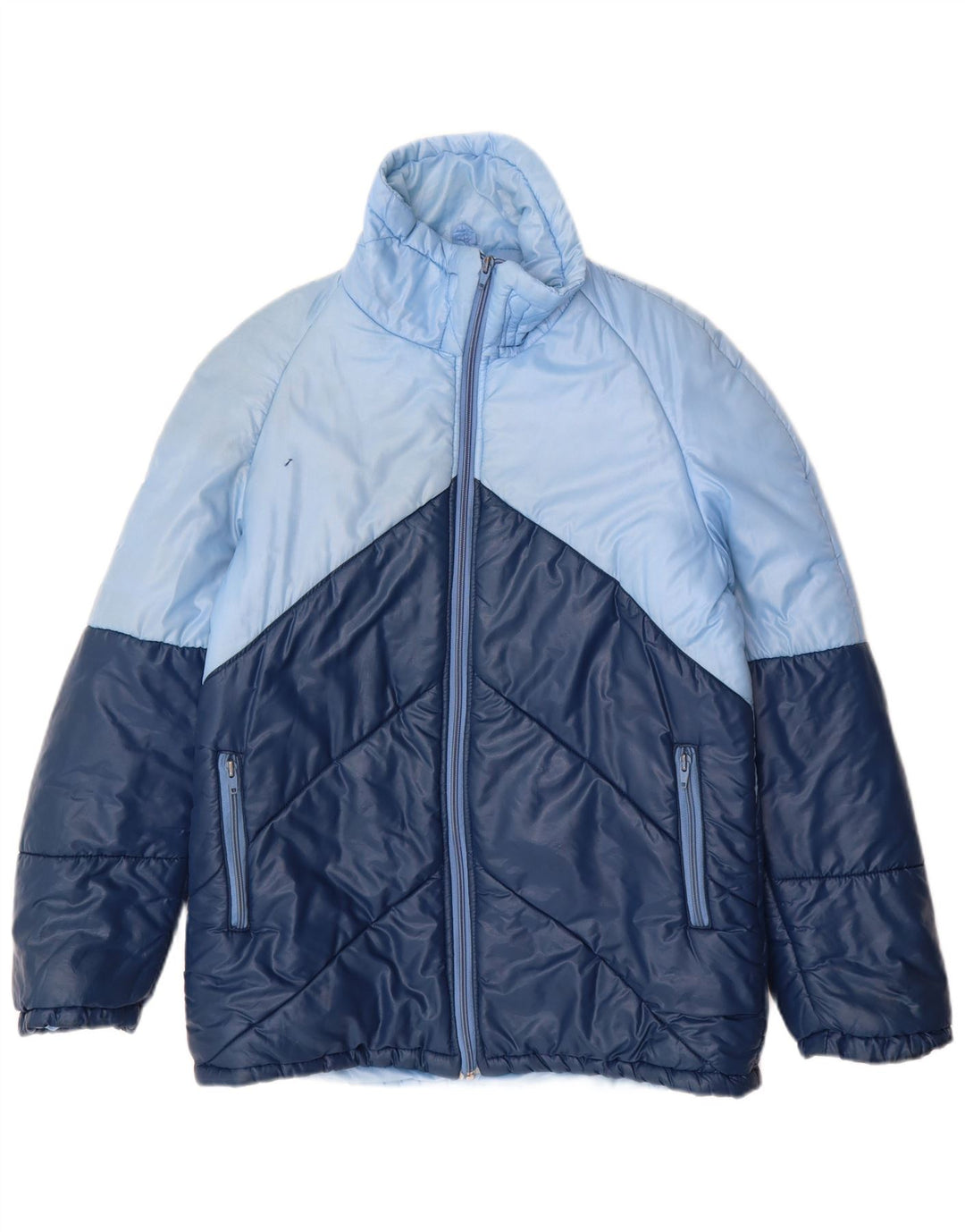 MARILENA Veste matelassée pour homme UK 36 Small Bleu Colorblock