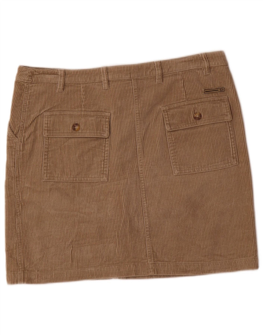 Sergio Tacchini Jupe en velours côtelé pour femme IT 44 Medium W34 Coton beige