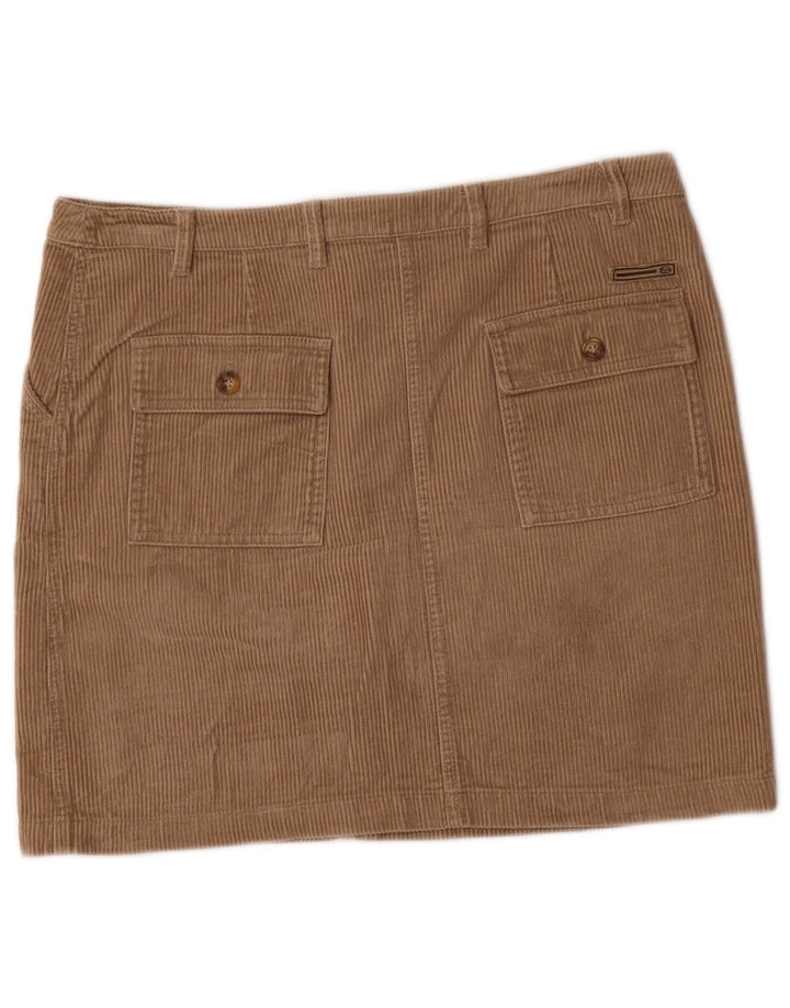 Sergio Tacchini Jupe en velours côtelé pour femme IT 44 Medium W34 Coton beige
