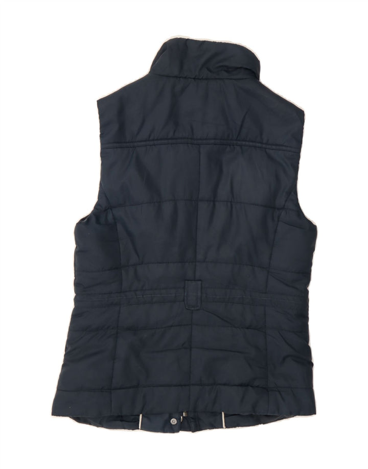 ESPRIT Womens Gilet UK 10 Small Navy Blue Polyester Vintage Esprit and Second-Hand Esprit from Messina Hembry 