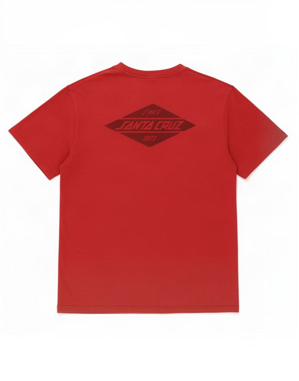 Santa Cruz T-Shirt Graphique Homme Rouge Moyen Coton