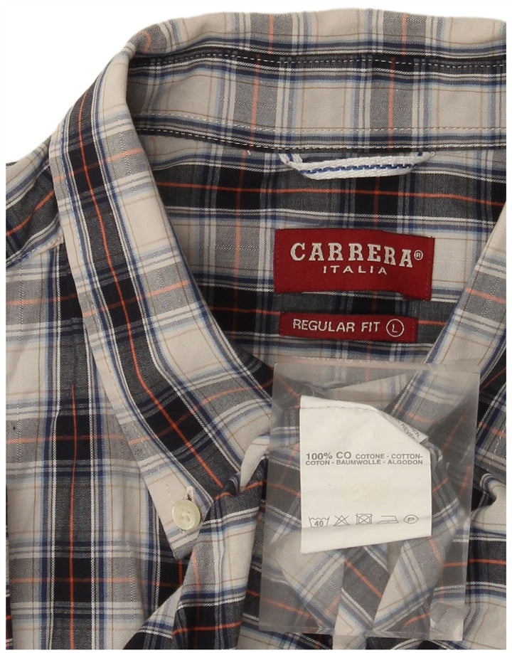 Carrera Chemise à manches courtes Regular Fit pour homme - Grand carreaux multicolores