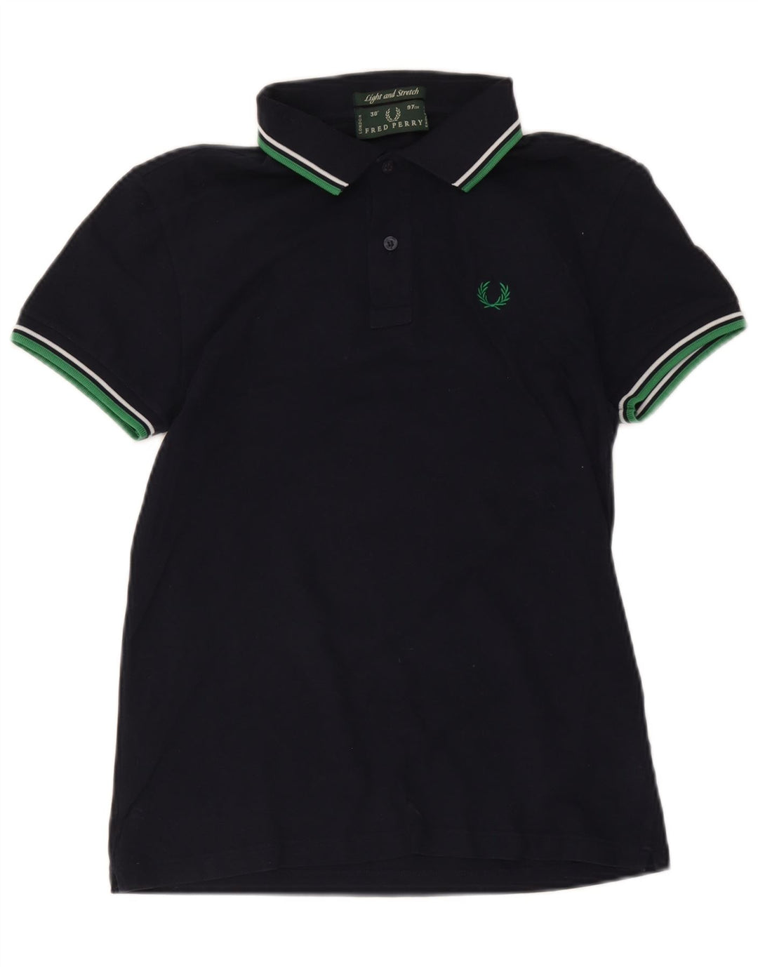 Fred Perry Polo Homme Petit Bleu Marine Rayé Coton