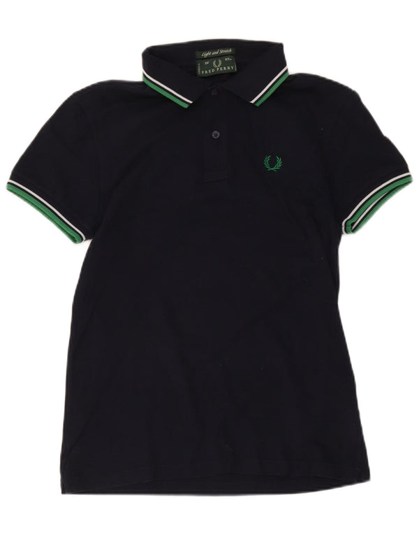 Fred Perry Polo Homme Petit Bleu Marine Rayé Coton