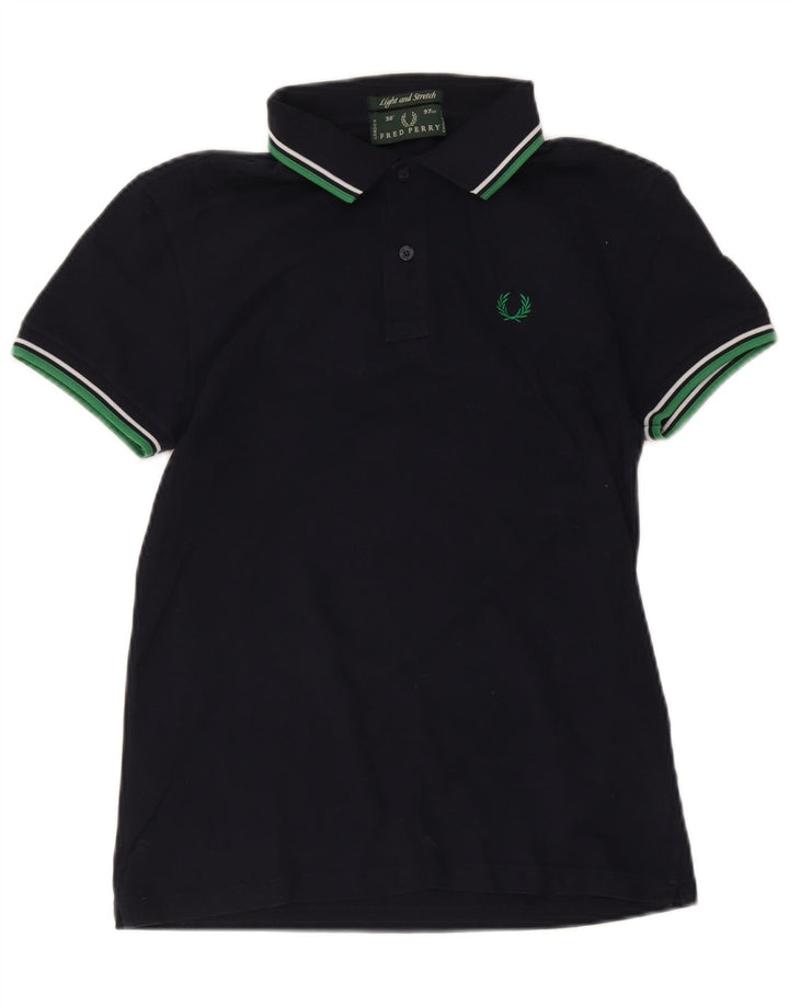 Fred Perry Polo Homme Petit Bleu Marine Rayé Coton