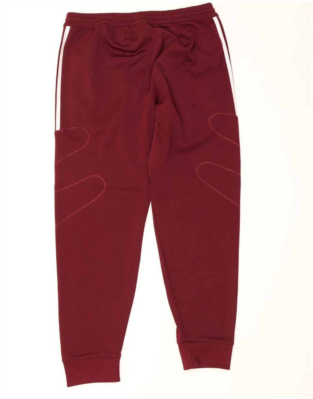 Adidas Pantalon de survêtement pour homme en polyester bordeaux moyen