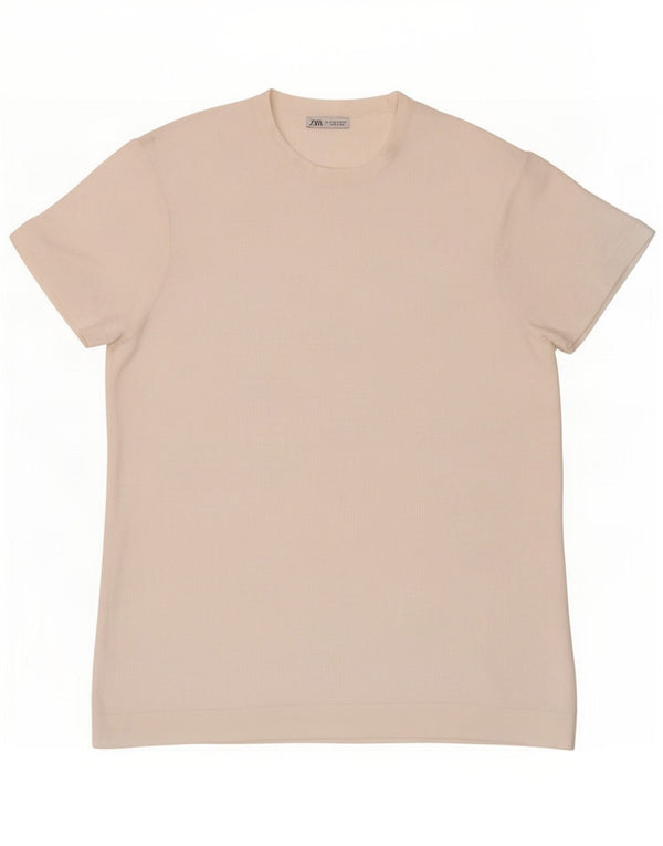 Zara T-Shirt Homme Haut Petit Blanc
