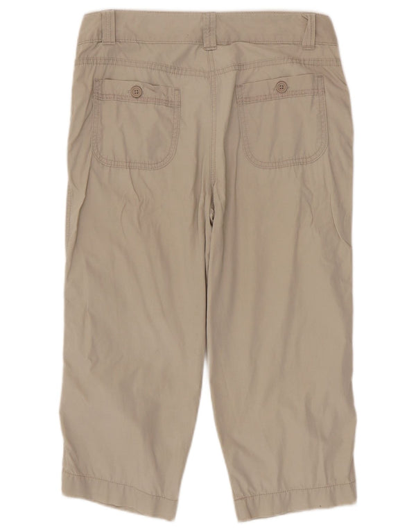 Marks & Spencer Pantalon capri droit pour femme UK 10 Small W30 L20 Beige