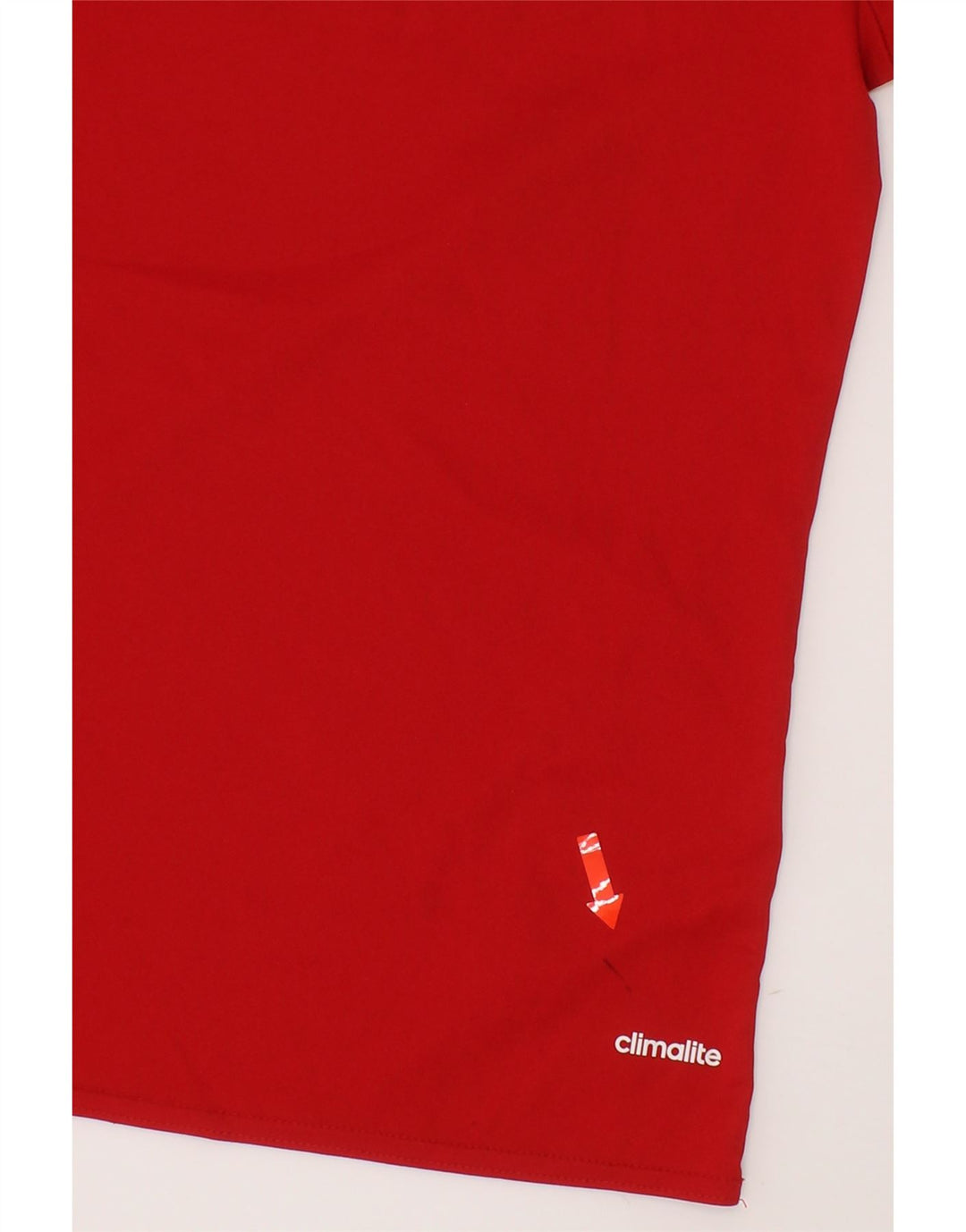 ADIDAS Boys Climalite T-Shirt Top 11-12 Years Large  Red Polyester Vintage Adidas and Second-Hand Adidas from Messina Hembry 
