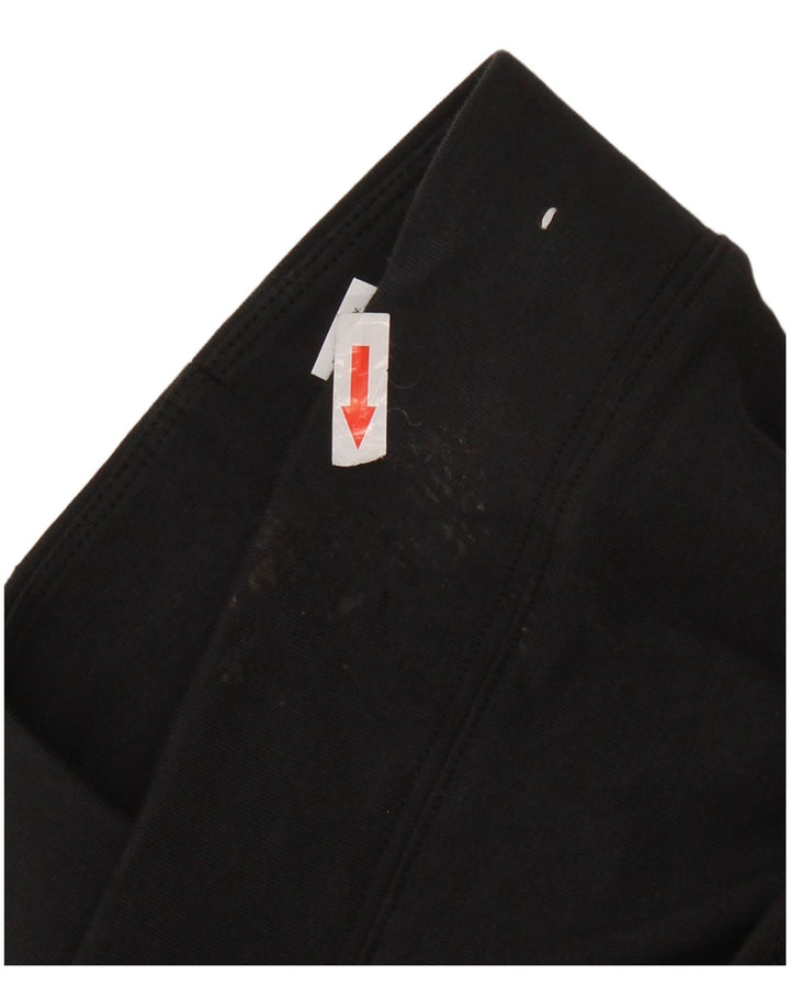 NIKE Leggings graphiques pour femmes UK 12 coton noir moyen