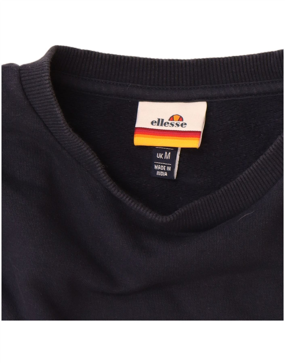 Ellesse Sweat-shirt graphique en coton bleu marine moyen pour homme