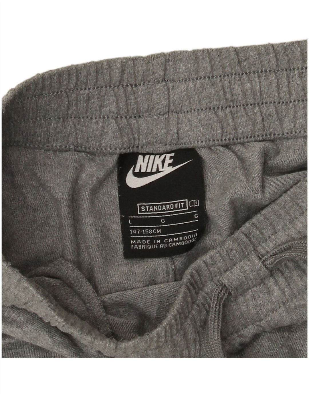 Short de sport Nike pour garçon, coupe standard, 12-13 ans, grand, gris, polyester