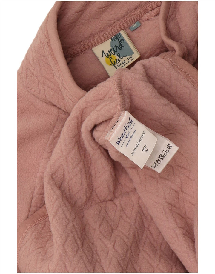 Weird Fish Veste Polaire Femme UK 18 XL Rose Polyester