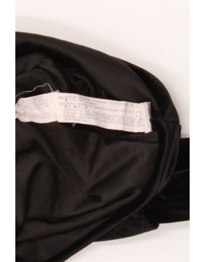 Zara Robe droite à manches longues pour femme UK 16 Large Noir Polyester