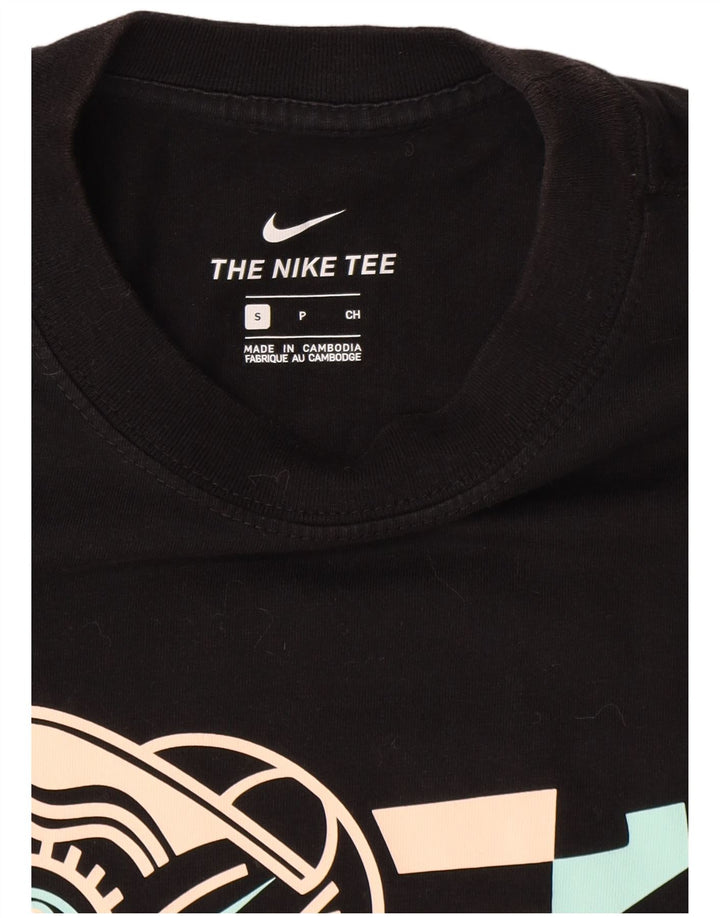 Nike T-shirt graphique pour homme en coton noir Taille S