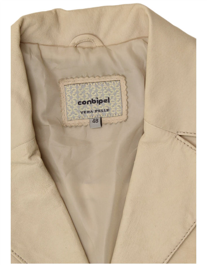 CONBIPEL Manteau en Cuir Femme IT 48 XL Cuir Beige