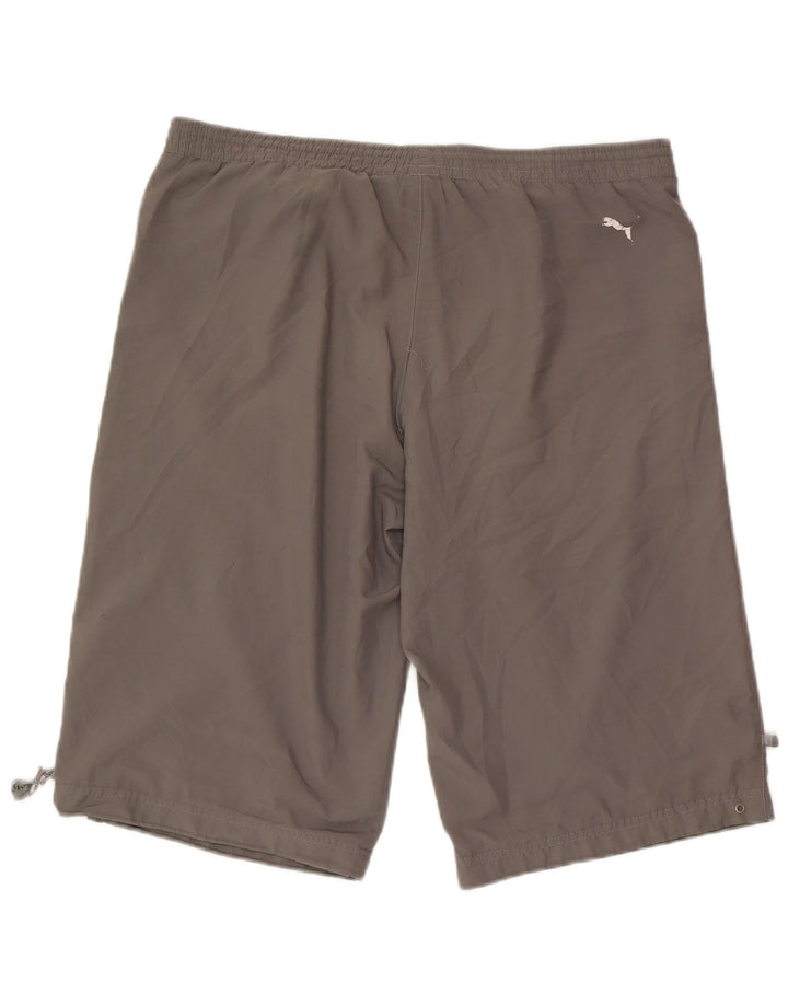 Puma Short Graphic Sport Homme Gris Large Polyester