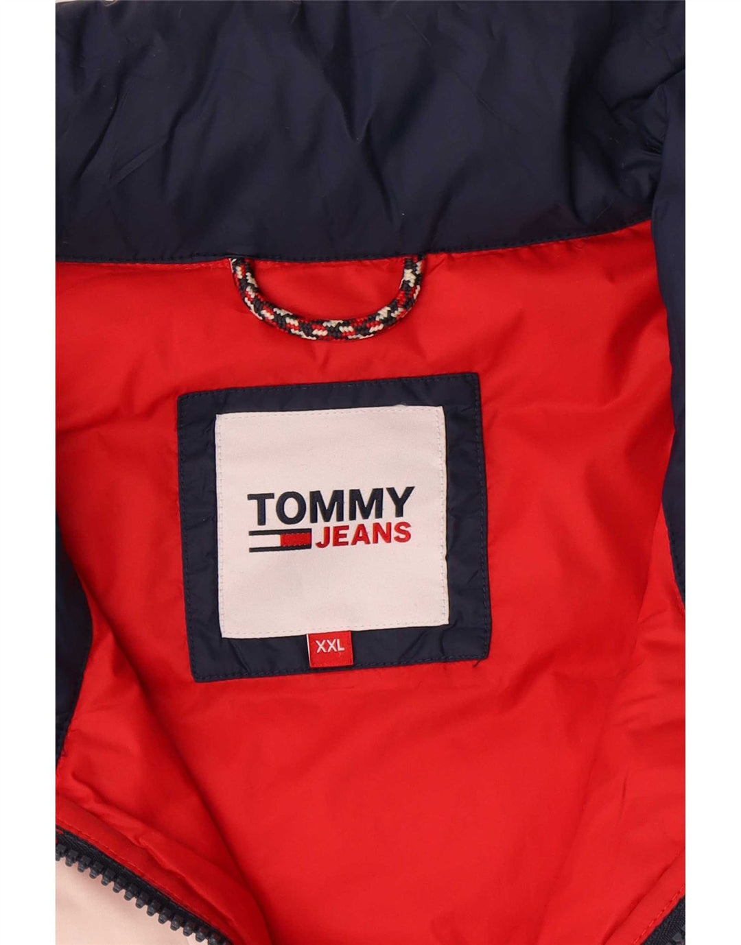 Tommy Hilfiger Veste matelassée pour hommes UK 44 2XL Bleu Colorblock Polyamide