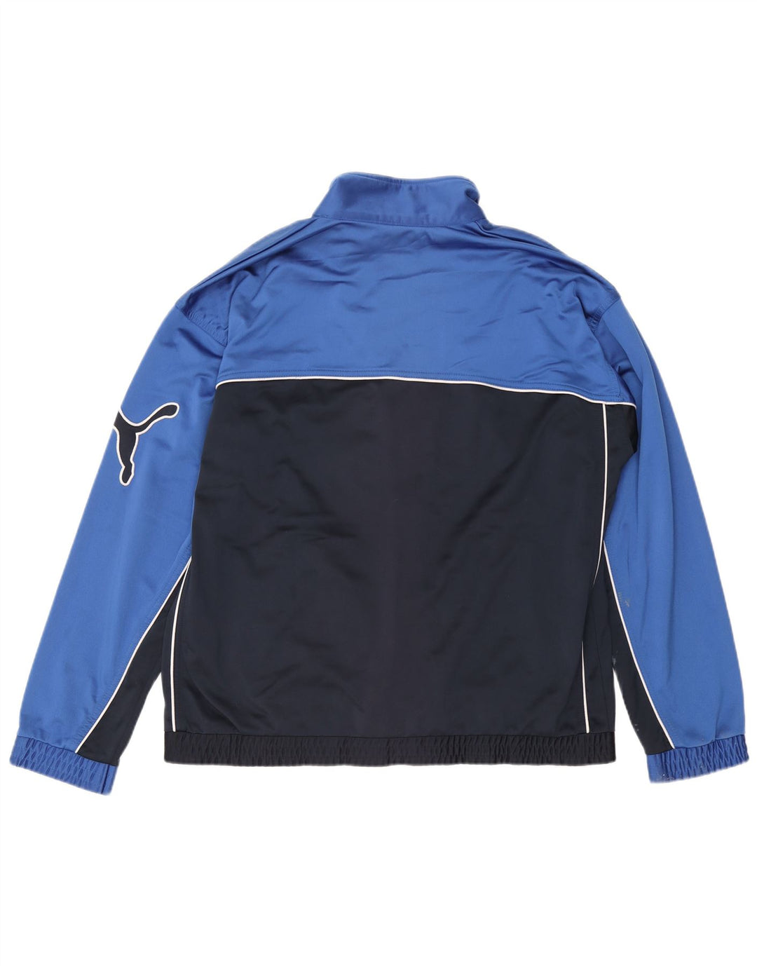 Puma Veste de Survêtement Graphique Homme Large Bleu Marine Colorblock