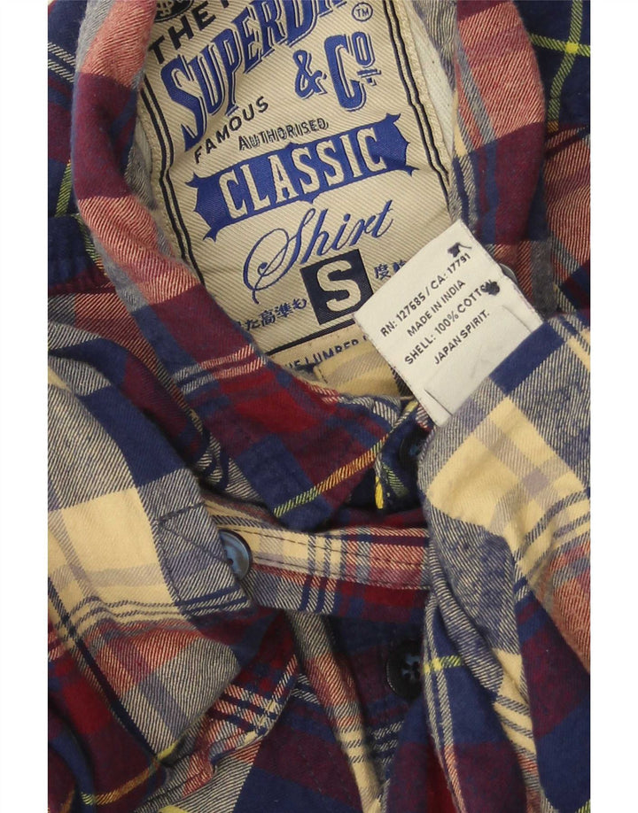 Superdry Chemise en flanelle à petits carreaux multicolores en coton