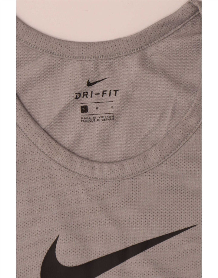 Nike Hommes Dri Fit Graphic Débardeur Grand Gris Polyester