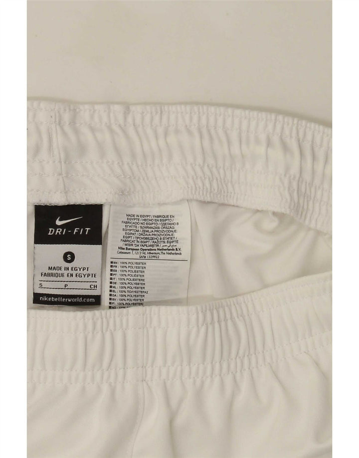 Short de sport Nike Dri Fit pour hommes, petit, blanc, polyester