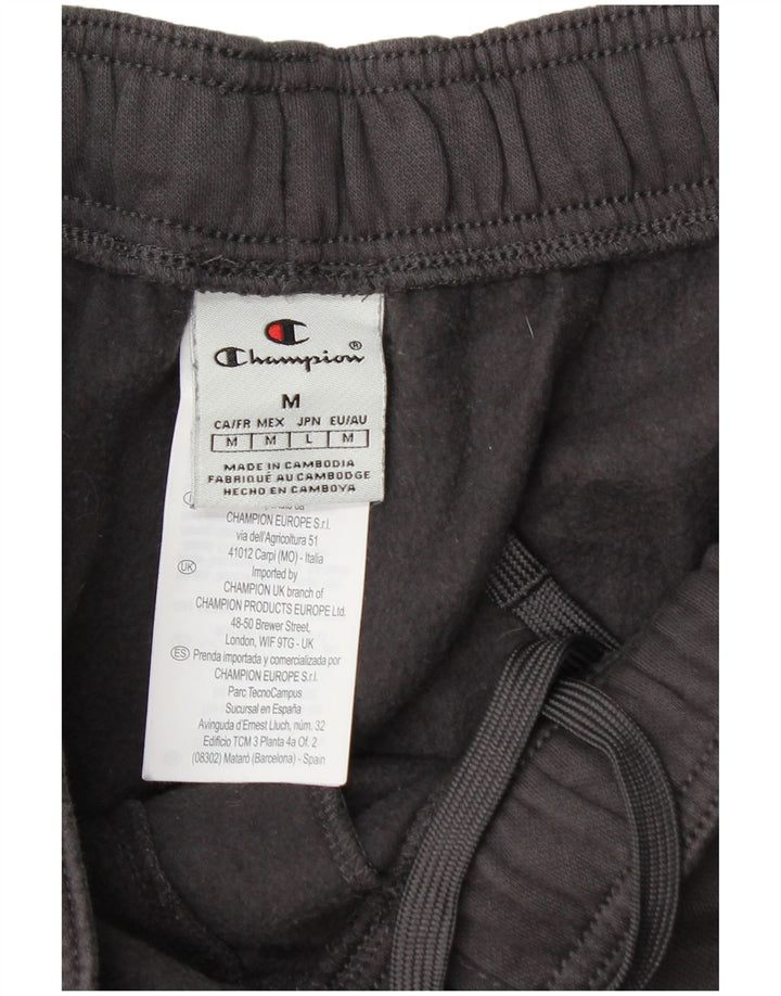 Champion Pantalon de survêtement graphique pour femme UK 14 Gris moyen Coton