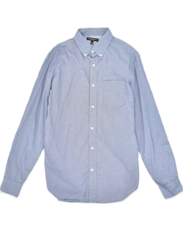 BANANA REPUBLIC Mens Shirt Medium Blue Cotton | Vintage Banana Republic | Thrift | Second-Hand Banana Republic | Used Clothing | Messina Hembry 