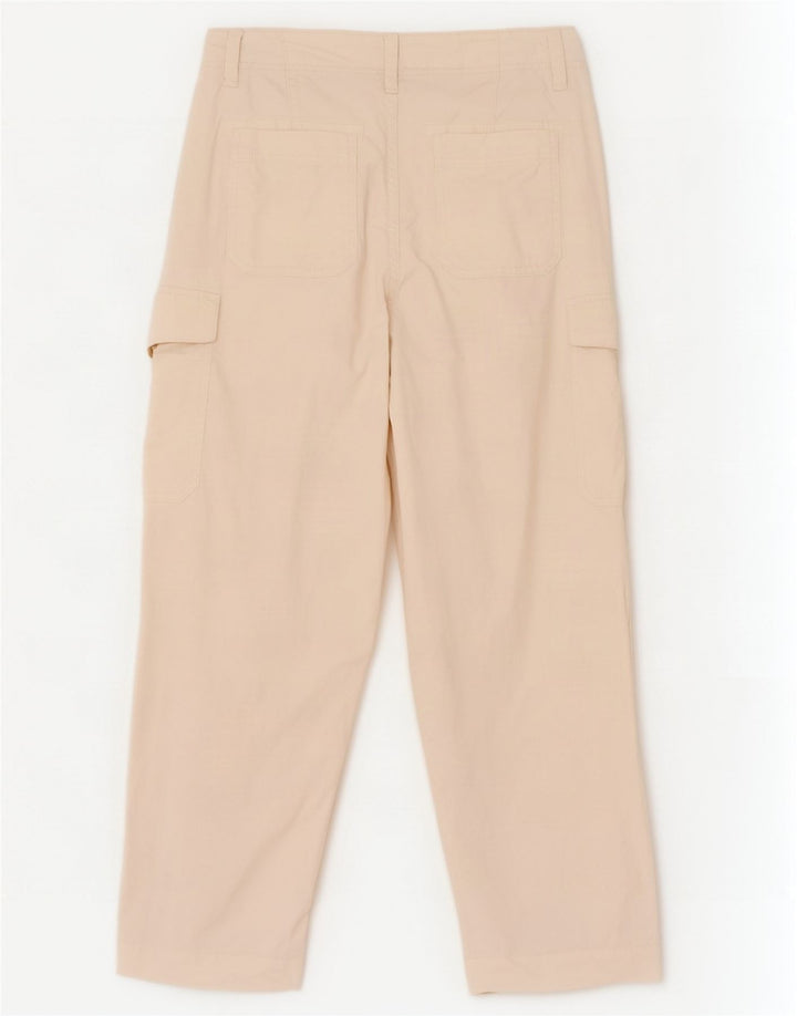 Marks & Spencer Pantalon cargo pour femme UK 14 Large W34 L29 Blanc cassé