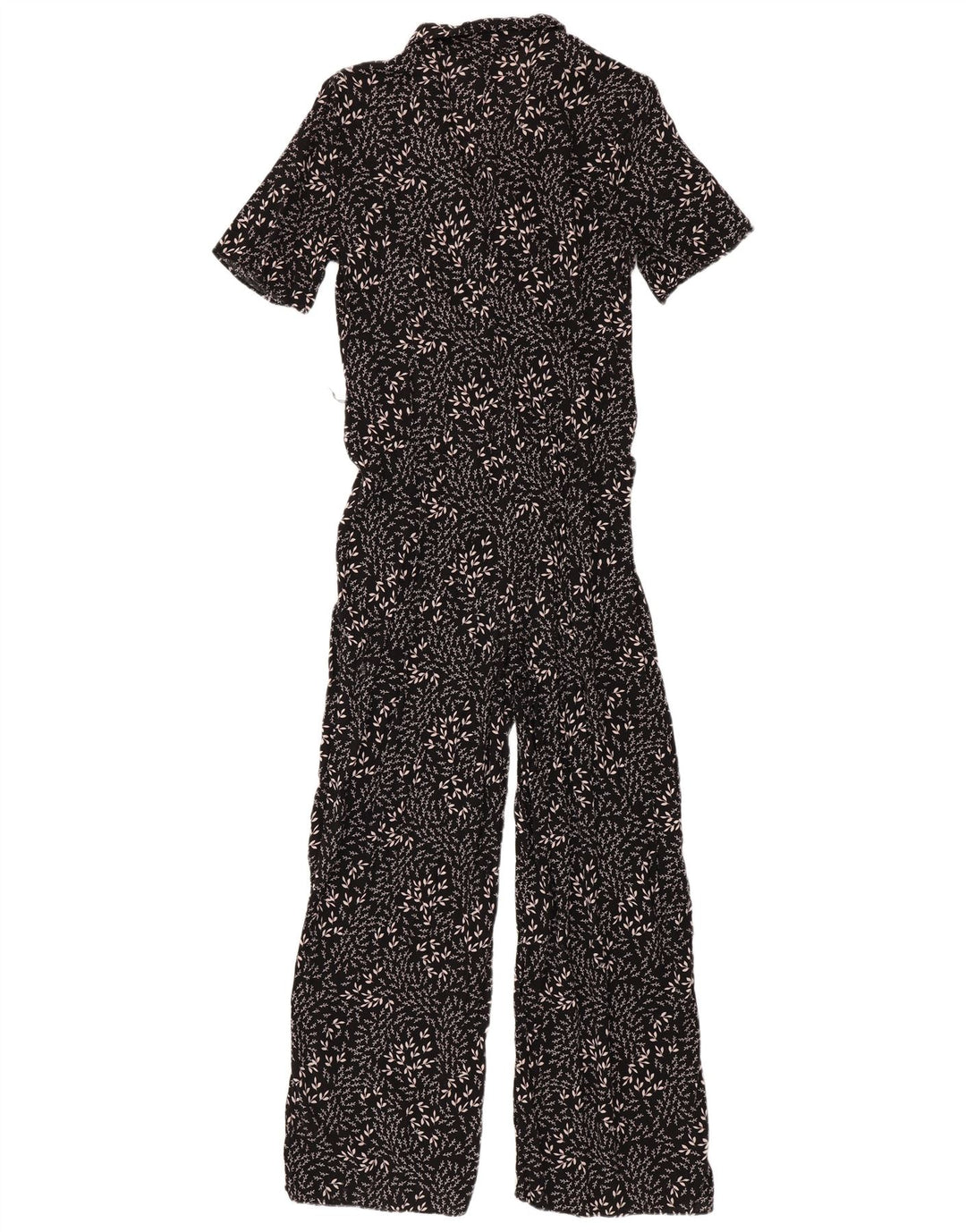 Zara Combinaison À Manches Courtes Femme Noir Moyen Floral