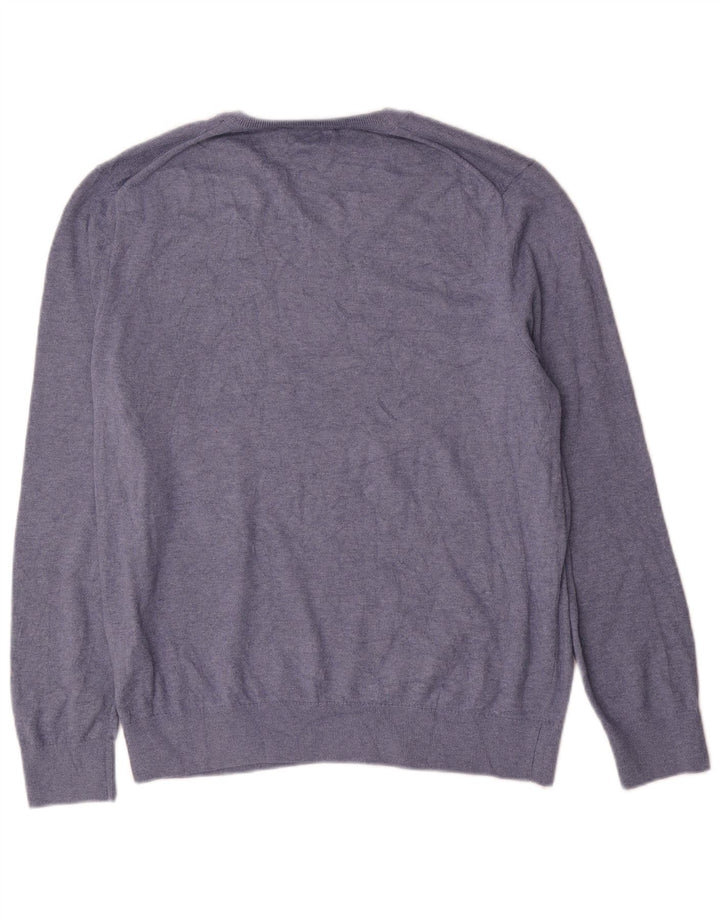 Nautica Pull col V Homme Bleu Marine Moyen Coton