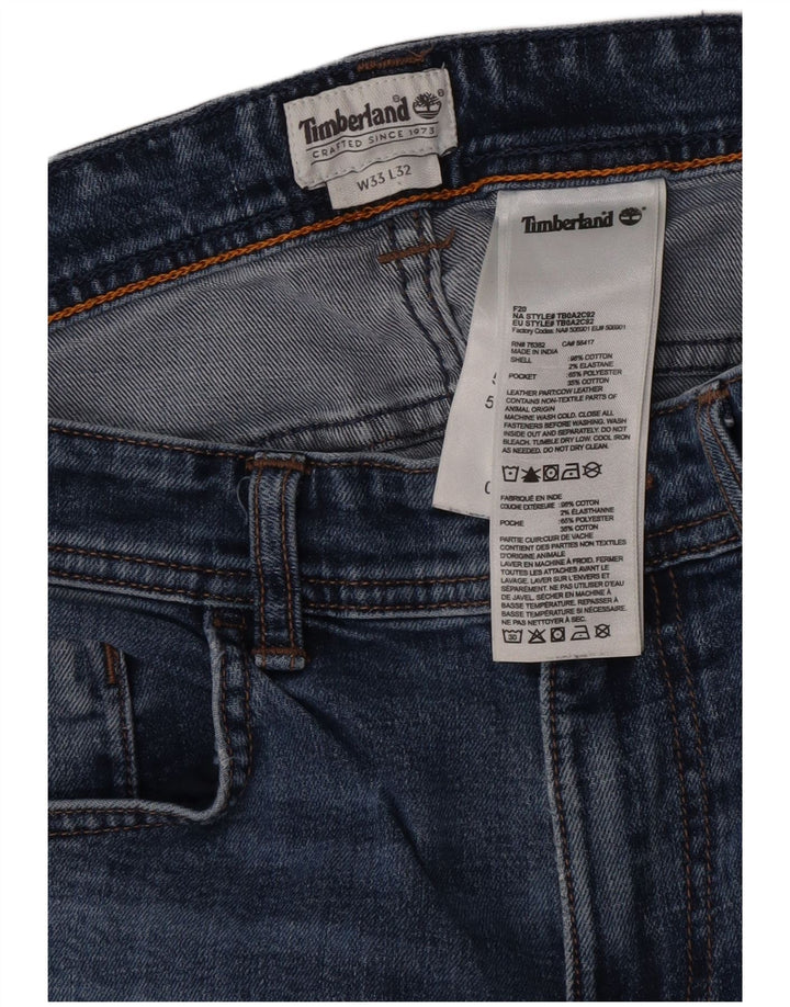 Timberland Jean Slim Homme W33 L32 Bleu Coton