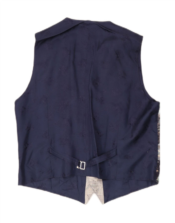Julius Lang Gilet Homme IT 52 Large Multicolore Patchwork Viscose