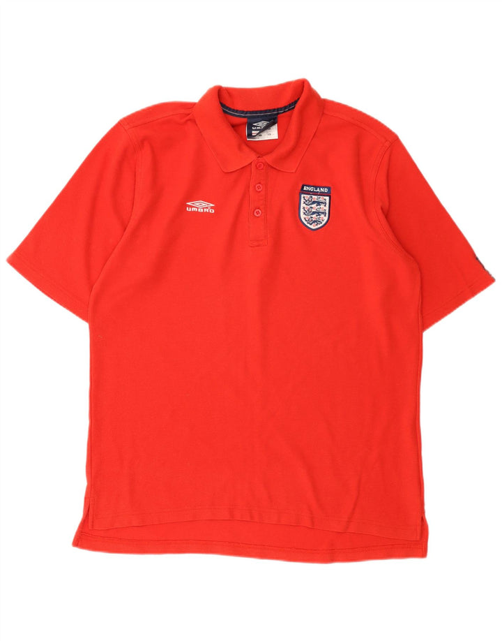 Umbro Polo Graphique Angleterre Homme Large Rouge Polyester