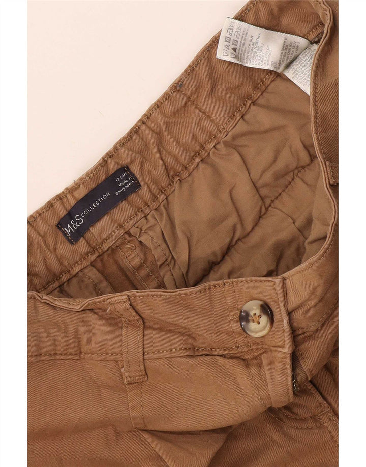 Marks & Spencer Pantalon cargo court pour femme UK 12 Medium W34 L26 Beige