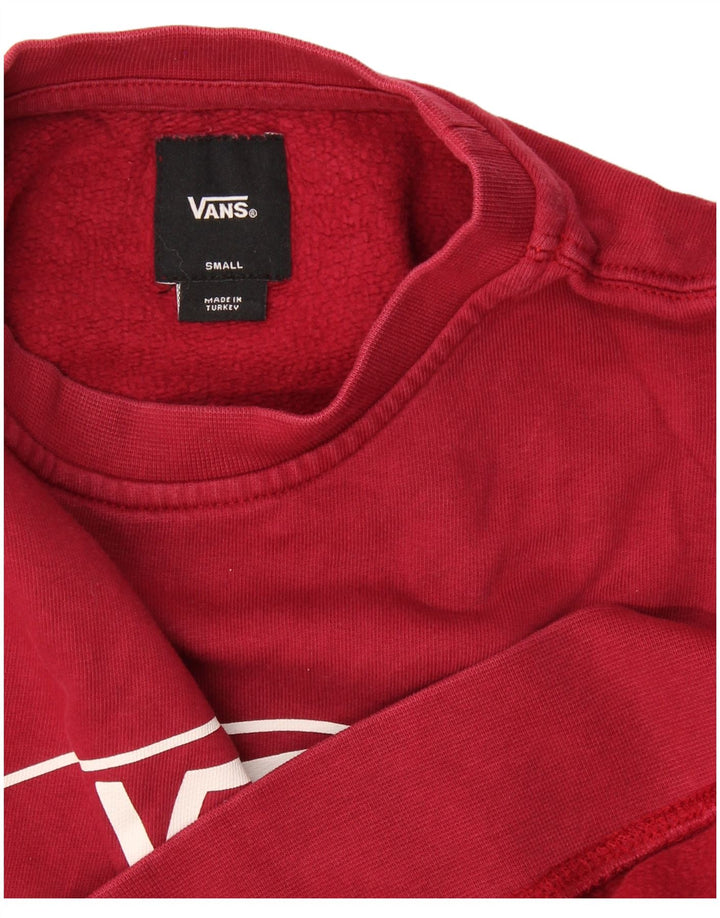 Vans Sweat-shirt graphique pour hommes, petit, bordeaux
