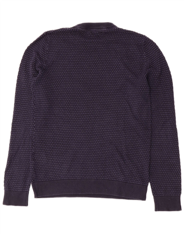 Jack & Jones Pull Col Rond Homme Bleu Marine Moyen Coton