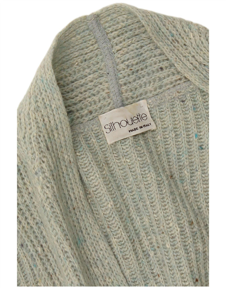 Silhouette Poncho Cardigan Pull Femme Taille Unique Vert