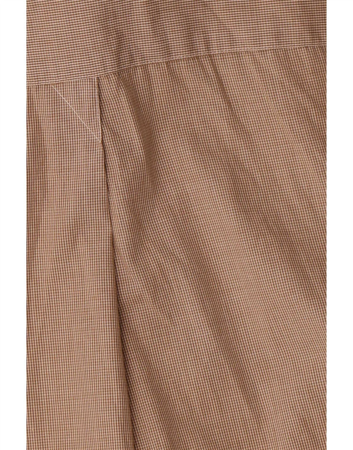 Dkny Chemise Homme Taille 15 1/2 Coton à Carreaux Marron Moyen