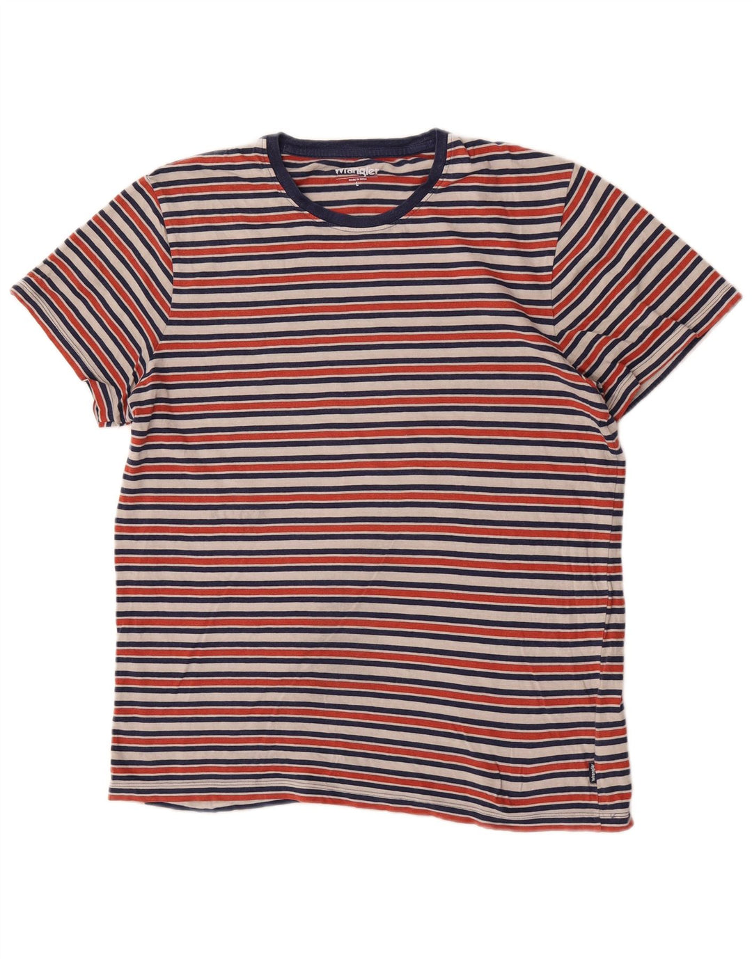 Wrangler T-Shirt Homme Haut Large Coton Rayé Multicolore