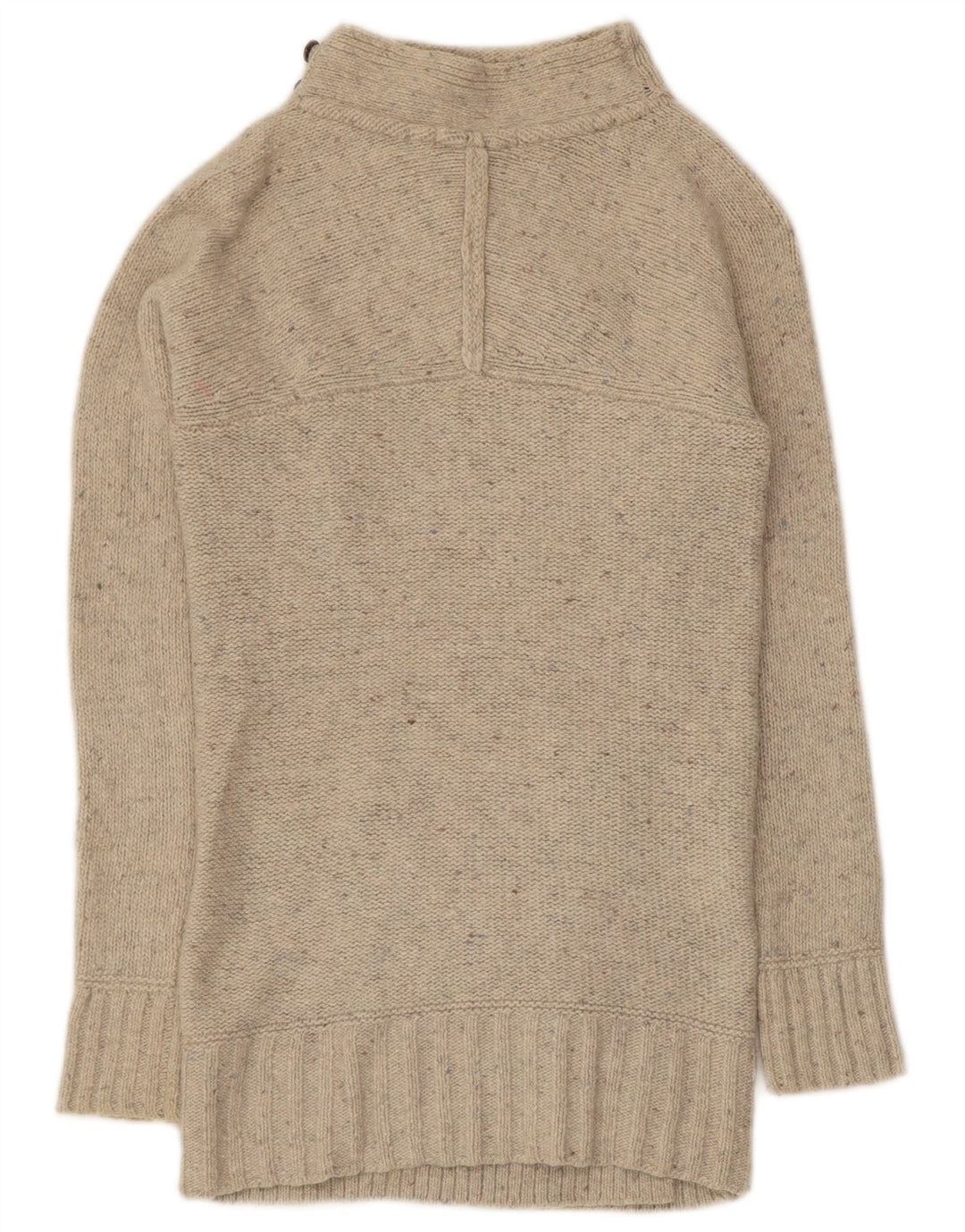 White Stuff Cardigan Long pour Femme UK 8 Petit Beige Moucheté