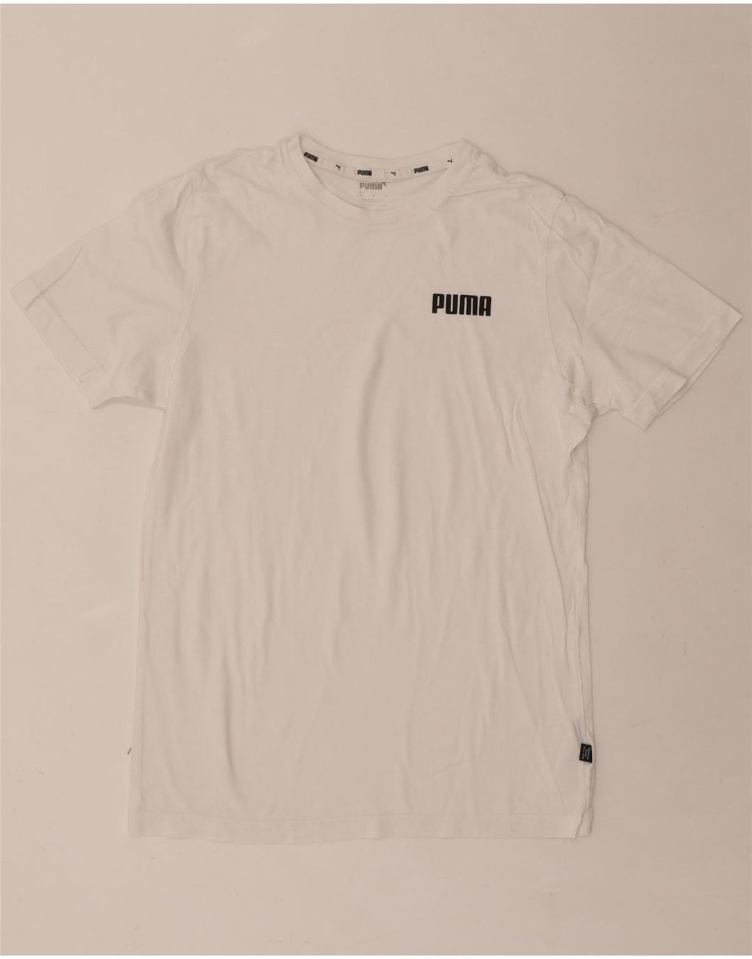 PUMA Mens T-Shirt Top Small White Cotton Vintage Puma and Second-Hand Puma from Messina Hembry 