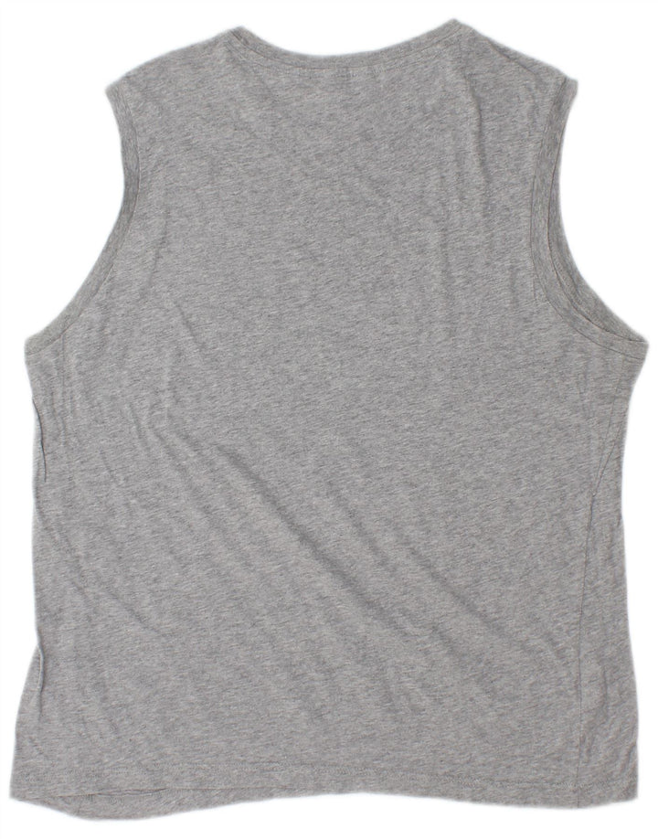 Champion Débardeur Graphique Homme Gris Moyen Moucheté