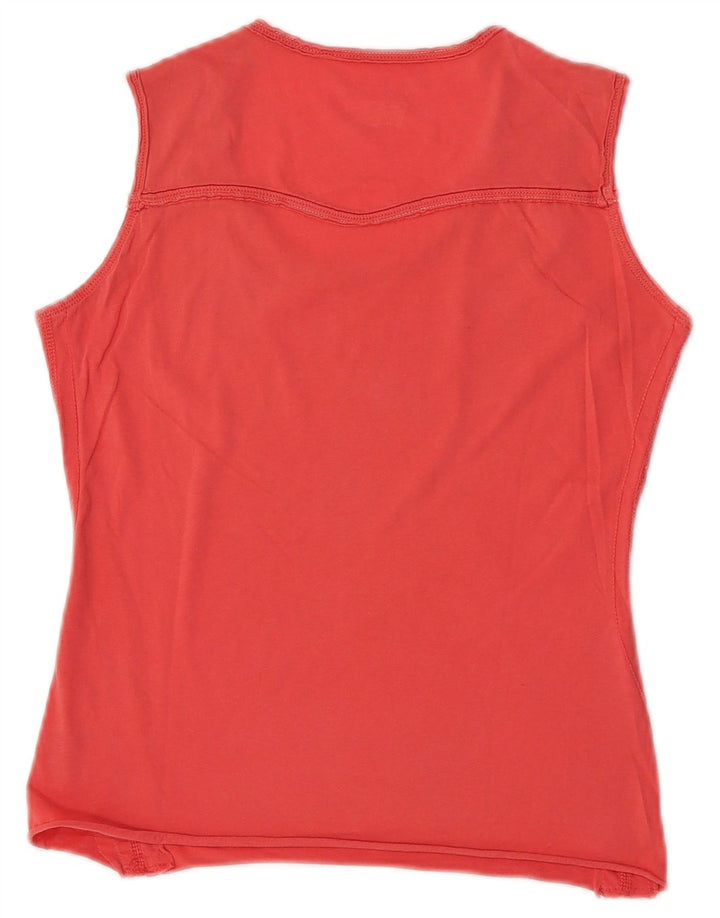 Levi's Débardeur court femme UK 10 Small Rouge Coton