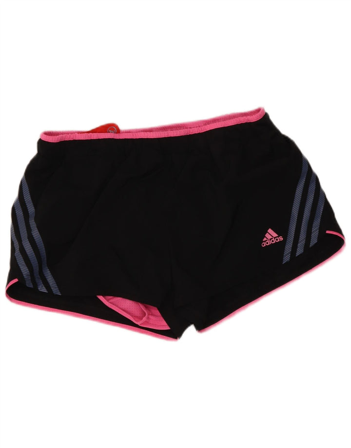 Adidas Femmes Climacool Sport Shorts UK 12 Moyen Noir Polyester