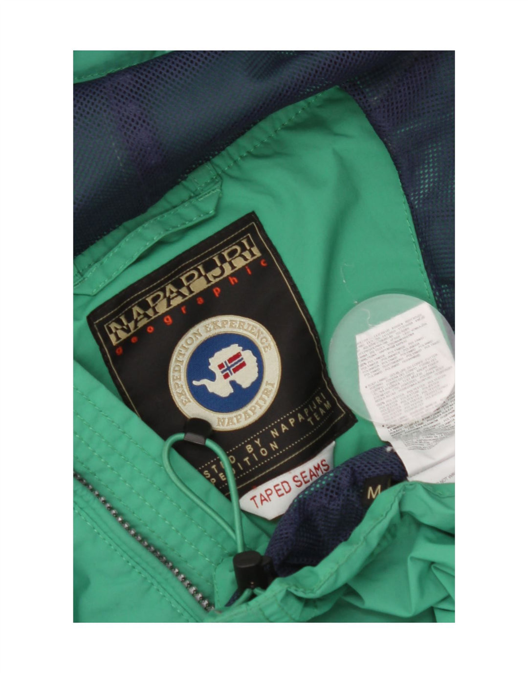 Napapijri Veste Anorak Graphique Femme UK 14 Vert Moyen Polyamide