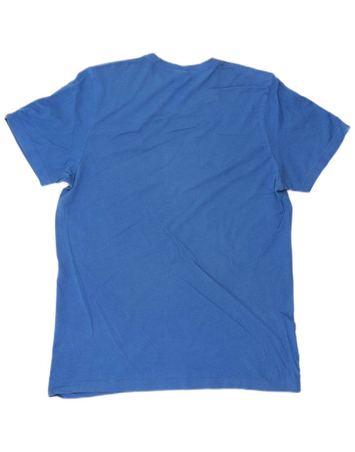 ADIDAS T-shirt graphique pour hommes, grand coton bleu