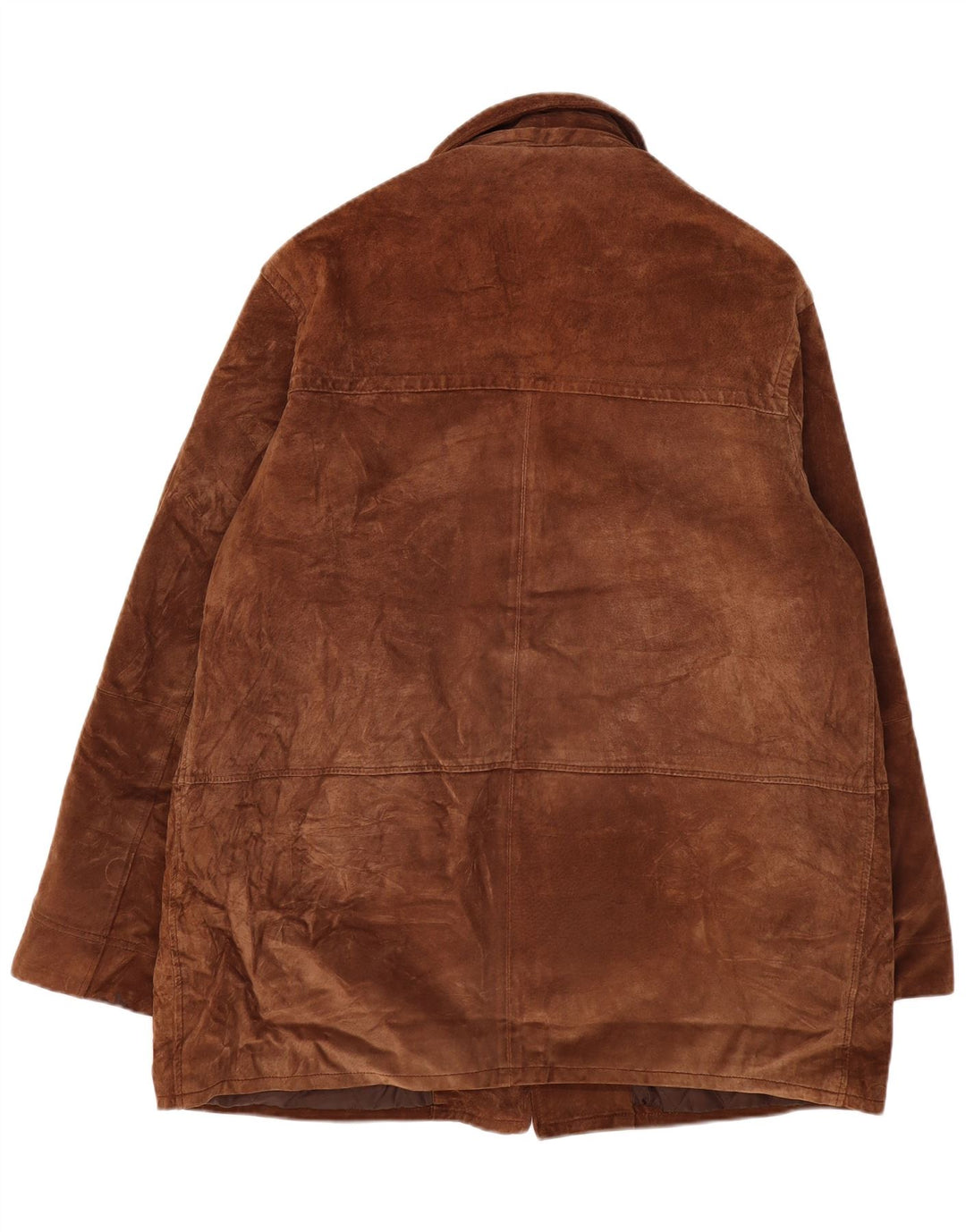 Manteau coupe-vent en daim vintage pour homme IT 56 3XL Cuir marron