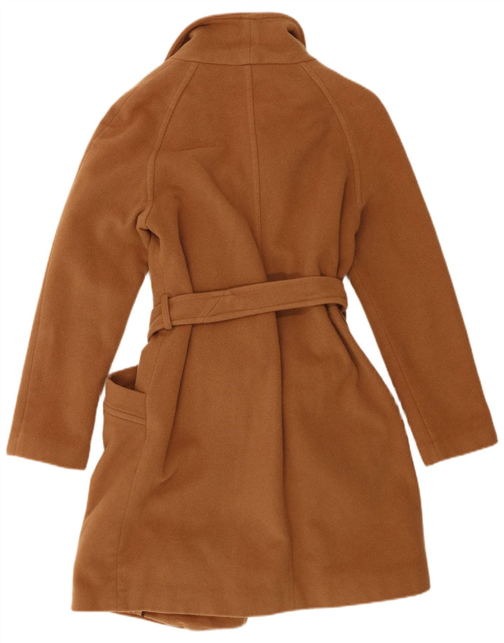 Monsoon Manteau Femme UK 14 Laine Marron Moyen
