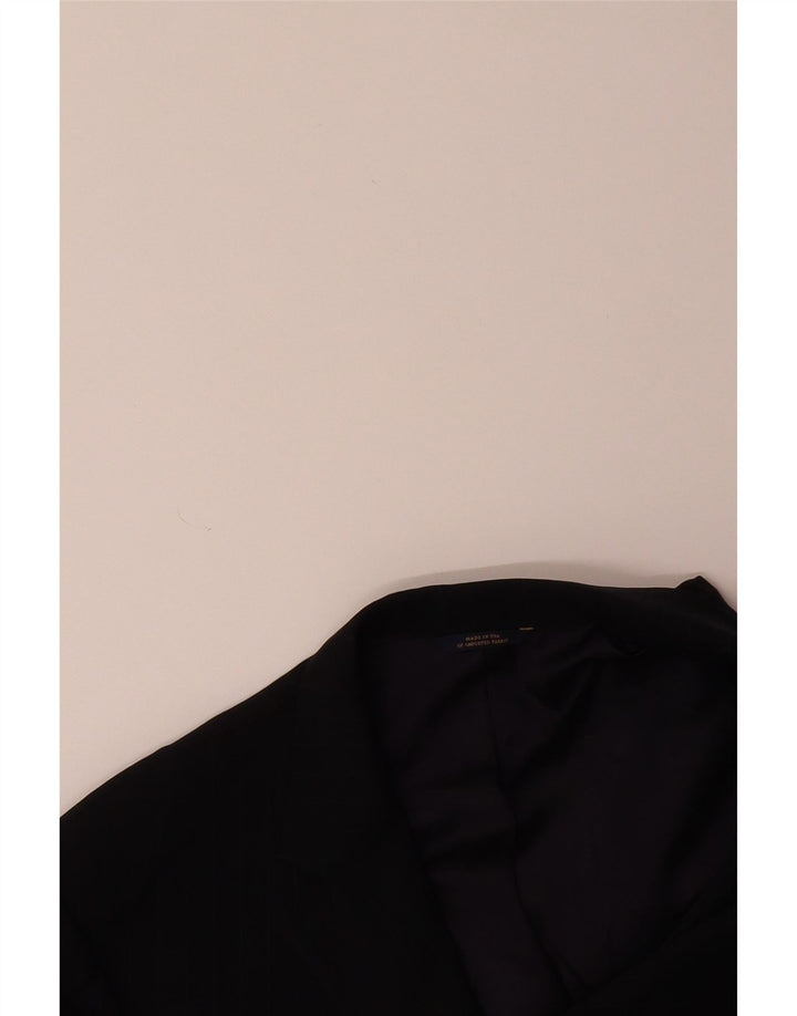 VINTAGE Mens 2 Button Blazer Jacket UK 40 Large Black Striped Vintage Vintage and Second-Hand Vintage from Messina Hembry 